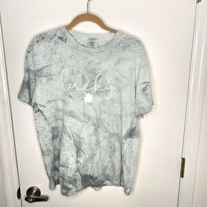 Comfort Colors Light Green "Lucky" Short Sleeve Tee Large Unisex